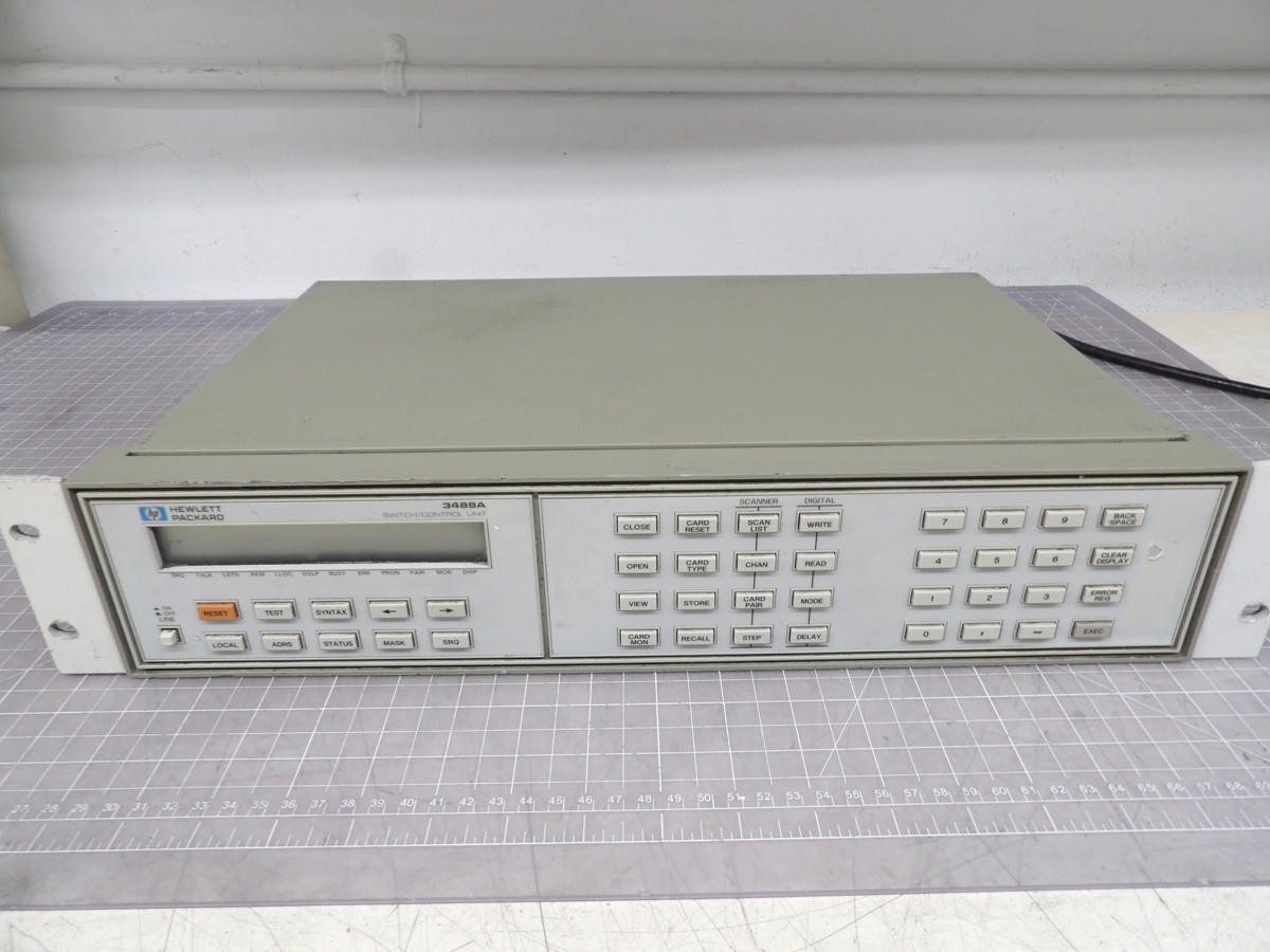 HP 3488A switch/control unit front panel