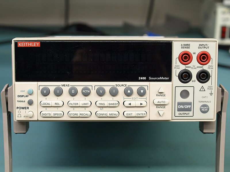 Keithley 2400 Source Measure Unit front panel